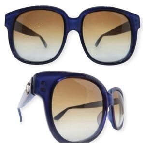 Emmanuelle Khanh Oversized Vintage Purple Sunglasses, Model 8480, Made in France